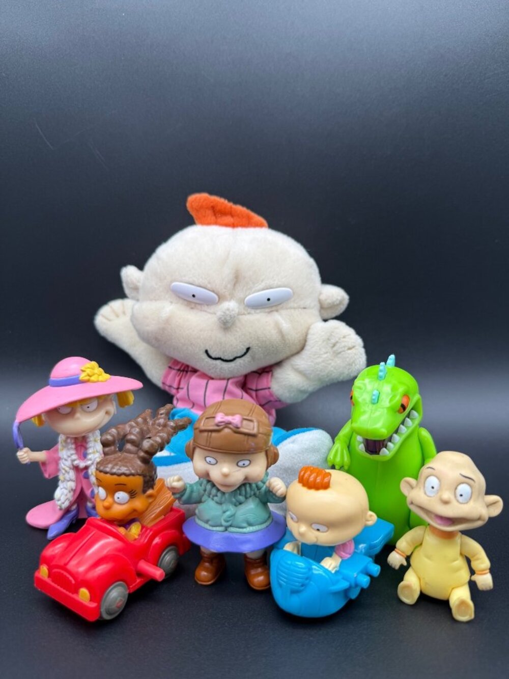 Vintage Lot of Rugrats Action Figures Toys Plush Stuffed Doll Phil Dil Angelica